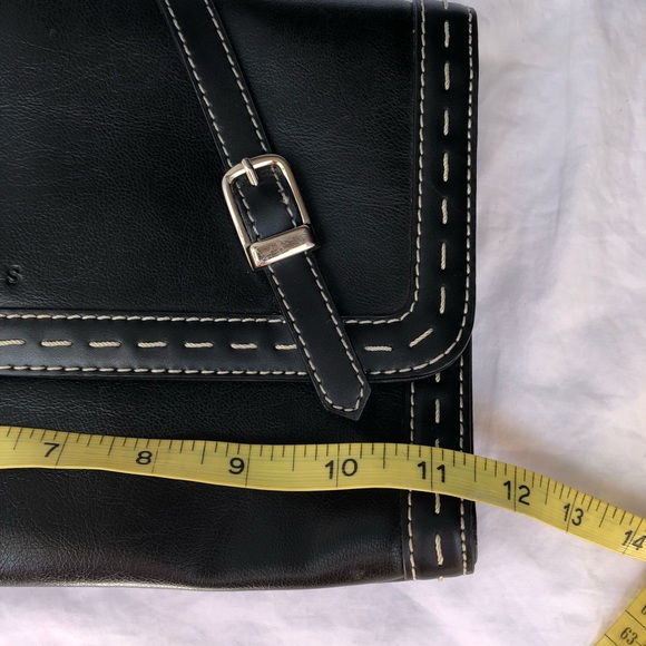 Guess black clutch with white contrast stitching - Picture 5 of 6